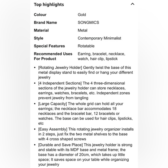 Rotating Jewelry Display Stand - Picture 8 of 8